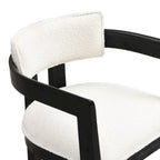 Conrad Sophisticated Modern Dining Chair With Armrest by Christopher Knight Home