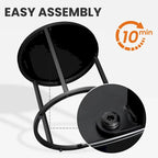 Fauteuils Papasan d’extérieur avec coussin en rotin PE, fauteuils confortables pour terrasse avec table d’appoint