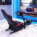 Cockpit pliable pour simulateur de course, support de volant réglable pour G29/G920/G923, compatible avec Thrustmaster, Fanatec, Hori et Mad Catz, angle des pédales réglable