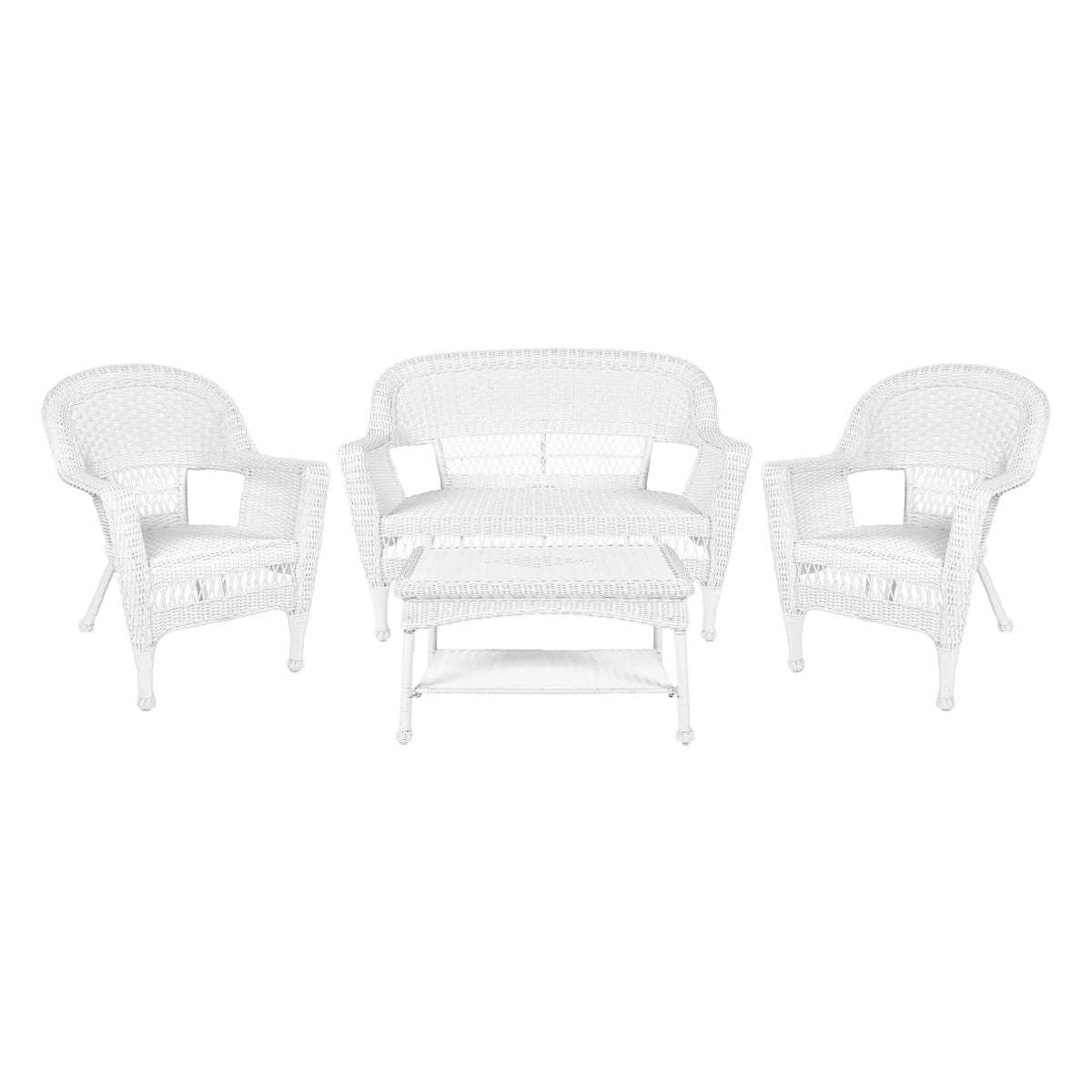 Wicker Patio 4-piece Conversation Set