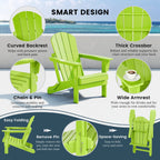 Polytrends Laguna Adirondack-Klappstuhl für die Terrasse, lichtecht und wetterbeständig