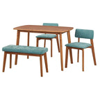 Ensemble de salle à manger Nettie en bois massif Simple Living, 4 pièces