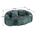 Sitzsack-Sessel aus Chenille, lässiges Sofa