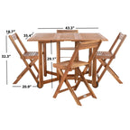 SAFAVIEH Brandy set da pranzo da esterno da 5 pezzi - 43Wx35Dx29H