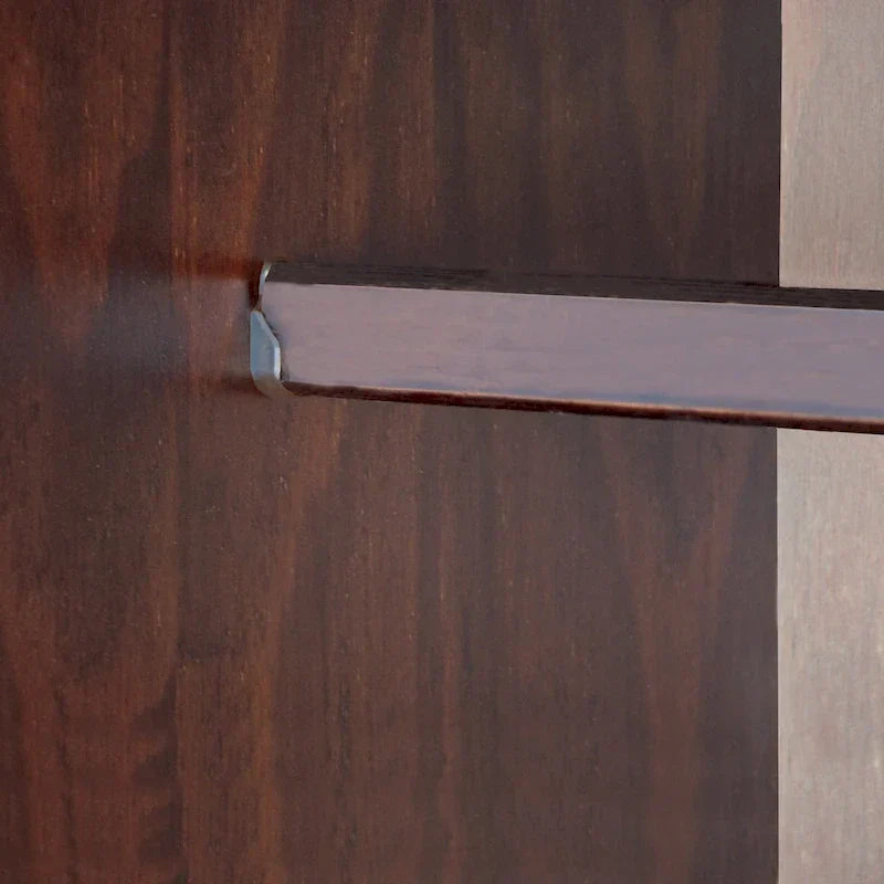 Palace Imports Kyle kledingkast met 4 deuren, 100% massief hout, met deuren van massief hout of spiegeldeuren