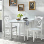 Simple Living Country Cottage eethoek, 3-delig, met neerklapbare bladen