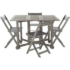 SAFAVIEH Brandy set da pranzo da esterno da 5 pezzi - 43Wx35Dx29H