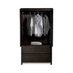 Kleiderschrank aus Massivholz mit 2 Türen - 41x72x22
