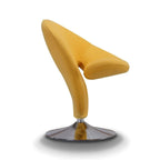 Manhattan Comfort Curl Akzent-Drehsessel aus Wollmischgewebe mit Chromgestell (2er-Set)
