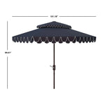 SAFAVIEH Kjerstin Outdoor-Volant für Doppelsonnenschirm mit 9 Ft