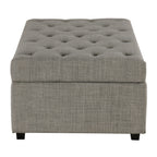 Sofá-cama dobrável, pufe de 49.6 com sofá-cama dobrável, pufe-cama convertível com colchão de espuma viscoelástica e design capitonê