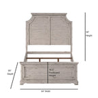 Palisade 5-teiliges Schlafzimmer-Set in Antikweiß