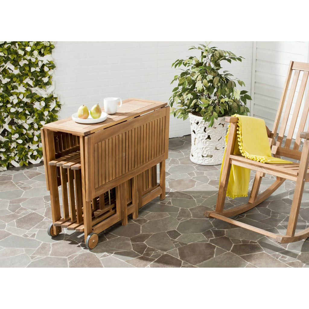 SAFAVIEH Brandy set da pranzo da esterno da 5 pezzi - 43Wx35Dx29H