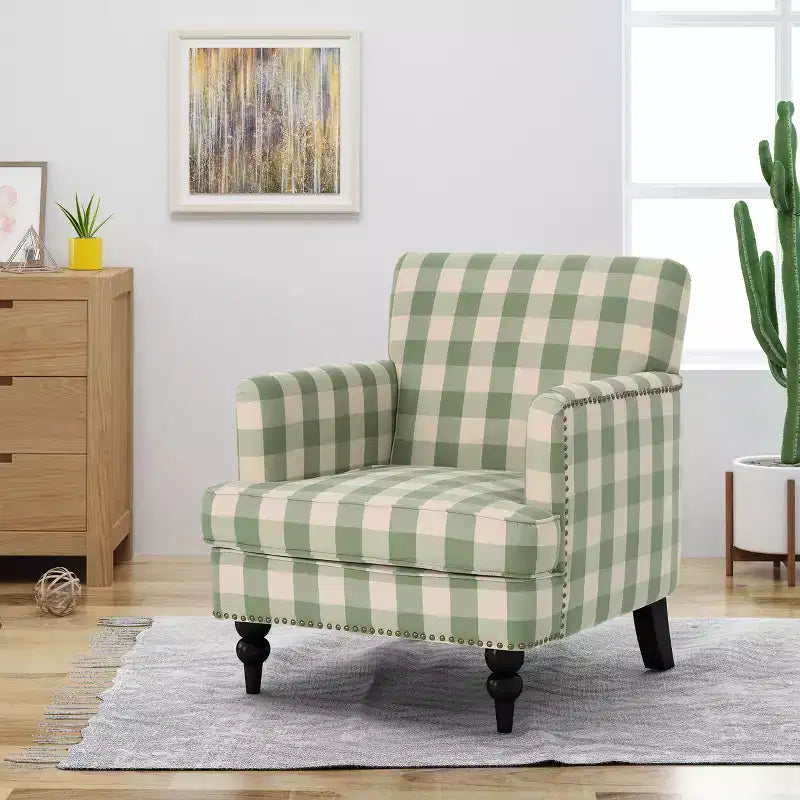 Christopher Knight Home Harrison moderner Clubsessel mit Stoffbezug und Ziernägeln