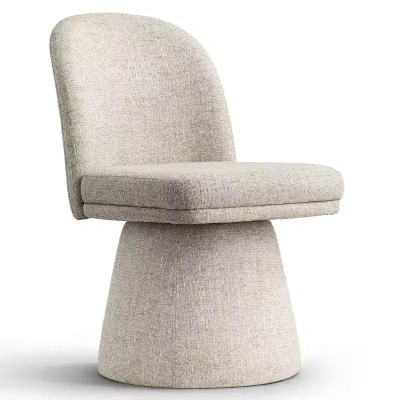 Set di 6 sedie da pranzo moderne girevoli a 360 e senza braccioli, con base a piedistallo, eleganti sedie d'accento per cucina, sala da pranzo o ufficio-Panipeachy