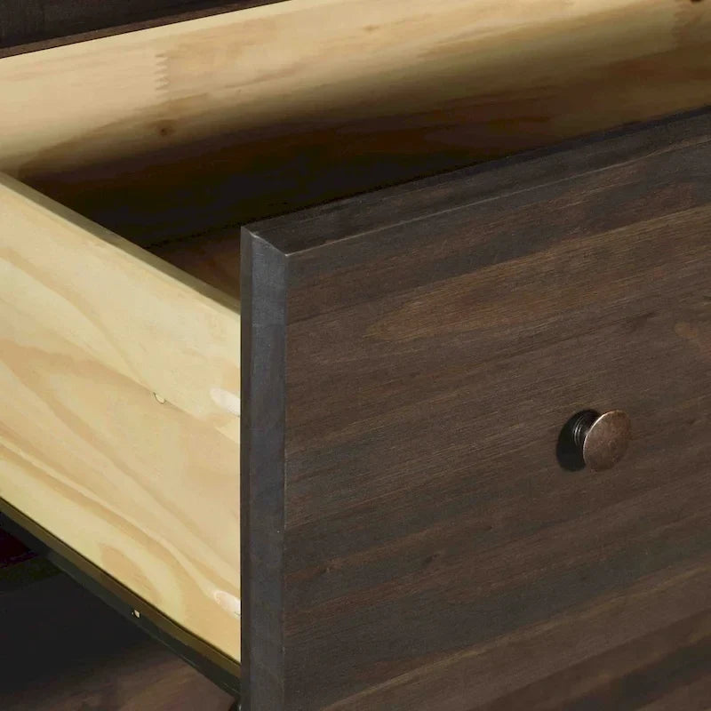 Kleiderschrank aus Massivholz mit 2 Türen - 41x72x22