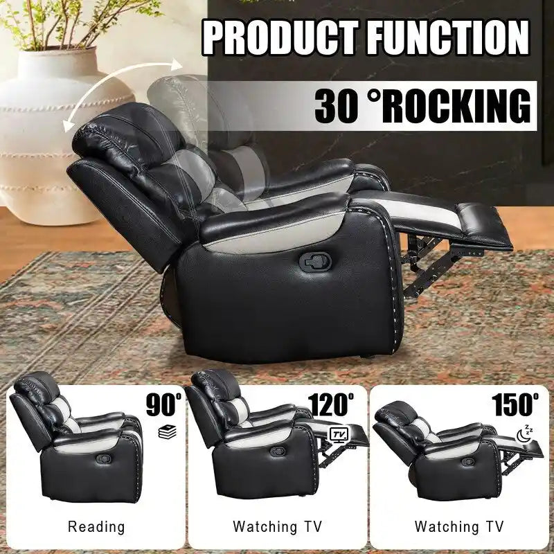 Großer Relaxsessel aus Kunstleder im amerikanischen Design für das Wohnzimmer