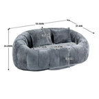 Sitzsack-Sessel aus Chenille, lässiges Sofa