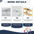 Table d’activités réglable en hauteur avec étagères de rangement, table de découpe pliante et mobile pour bureau à domicile, couture ou loisirs créatifs