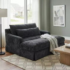 Extra diepe slaapfauteuil van chenille van Polibi