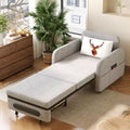 Fauteuil convertible 3-en-1 Gaoyangjiaju avec tiroir de rangement - Canapé-lit gigogne avec poche latérale et coussin - Gris