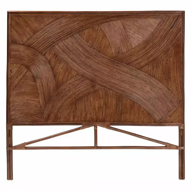 bali & pari Elettra hoofdbord van rotan voor kingsize bed: handgemaakt, geen montage nodig, bohemien design