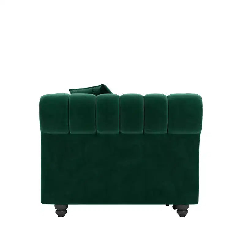 Whisen Schlafsofa aus Samt, 3-in-1, King Size, ausziehbar und umwandelbar, mit beweglichem Ottomanen, gestepptes Design