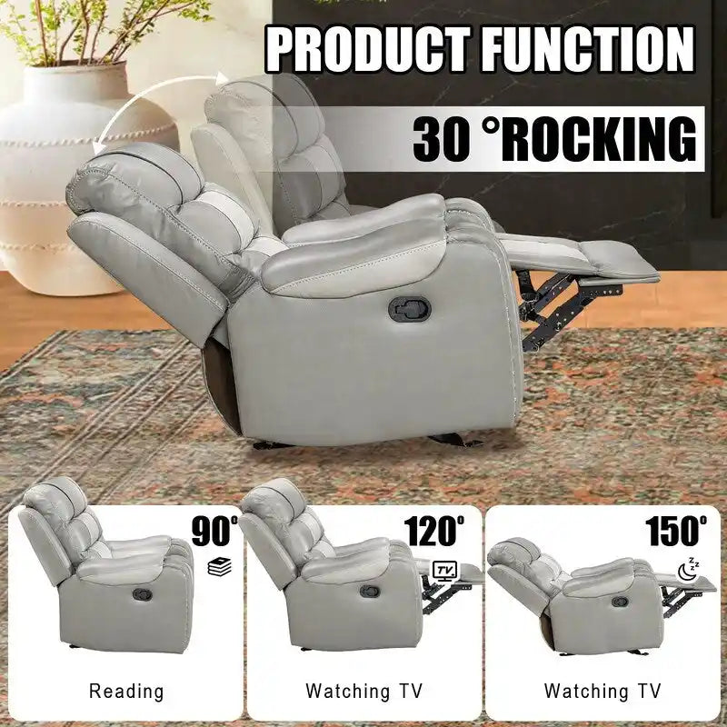 Großer Relaxsessel aus Kunstleder im amerikanischen Design für das Wohnzimmer