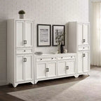 3-delige Tara-dressoir- en voorraadkastset, verweerde afwerking - Crosley