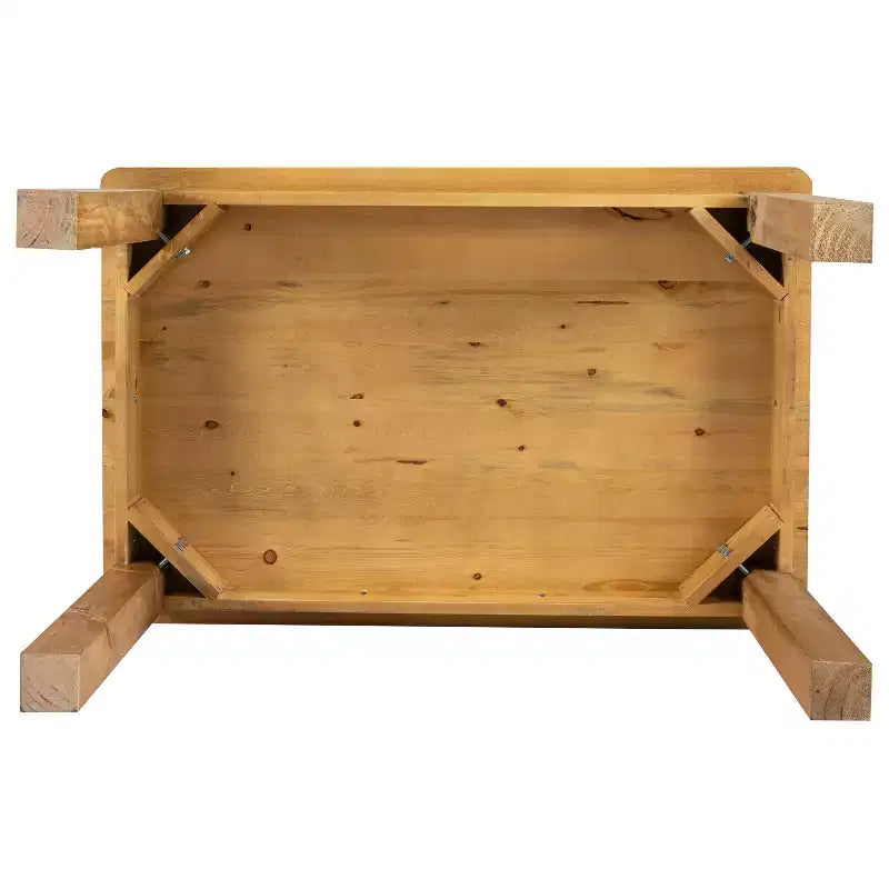 Flash Furniture rechthoekige boerderij-eettafel van massief grenenhout, 46 x 30