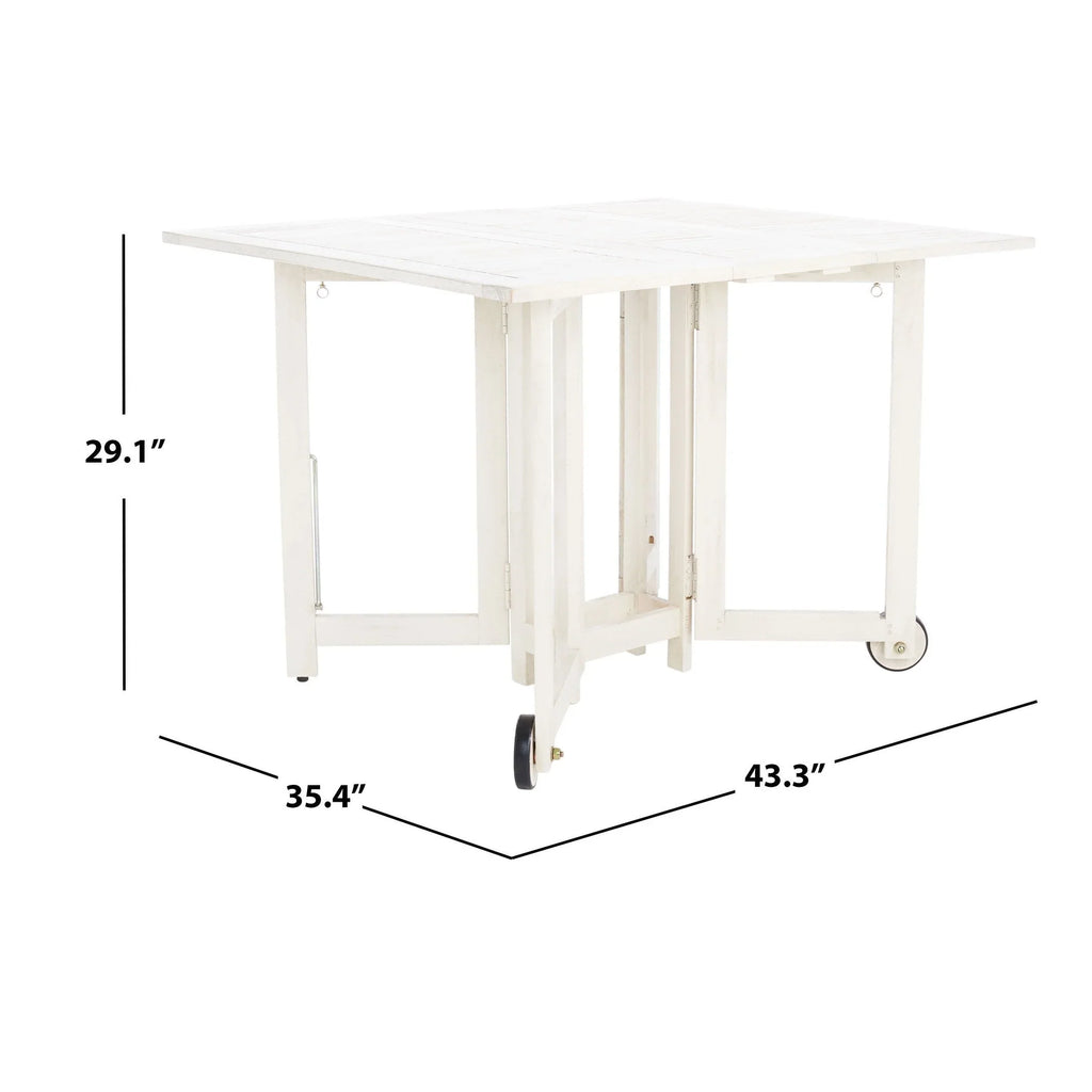 SAFAVIEH Brandy set da pranzo da esterno da 5 pezzi - 43Wx35Dx29H