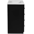 30 Badezimmer-Waschtischunterschrank mit einem Waschbecken, Schrank und 3 Schubladen ??Schwarz / Blau / Grün / Indigo / Weiß