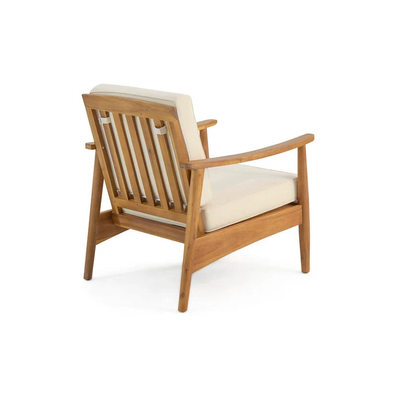 Willowbrook Outdoor Acacia Wood 4 Seater Chat Set by Christopher Knight Home