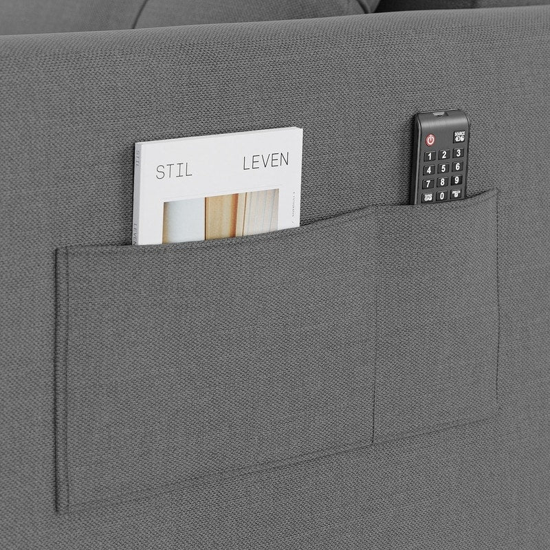 Sofá-cama ajustável 3 em 1, sofá-cadeirão extensível, cama dobrável convertível para sala de estar