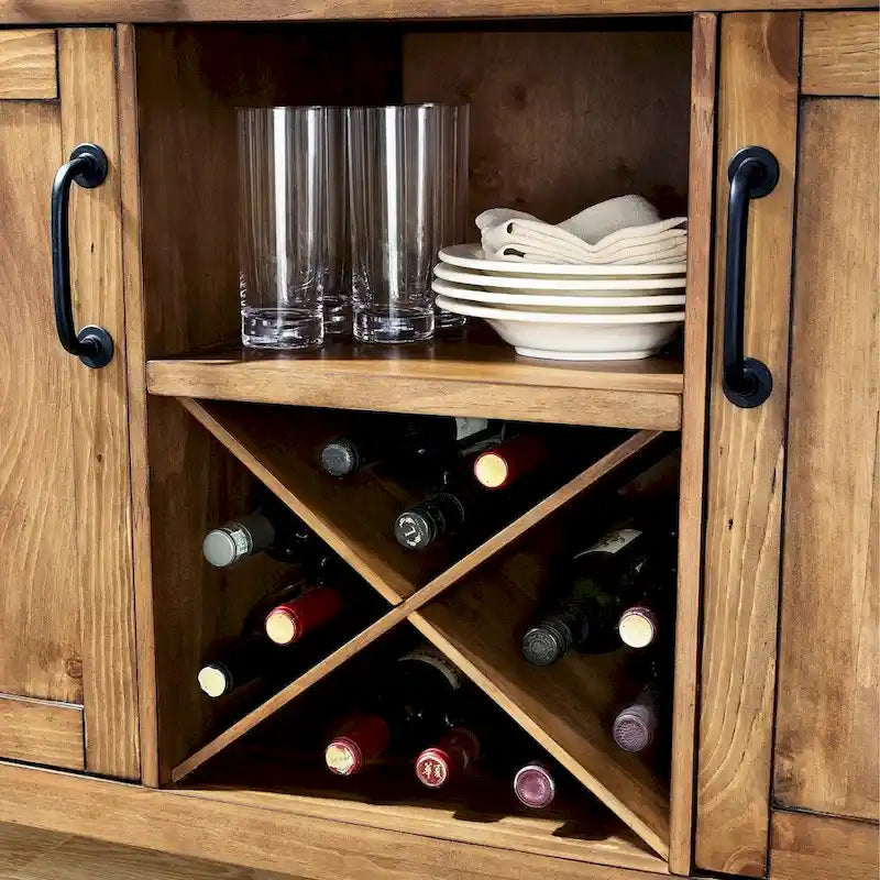 Crosley Roots buffetkast met naturel afwerking - 52  W x 18  D x 36  H