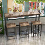 Pub Table Set with 3 Stools